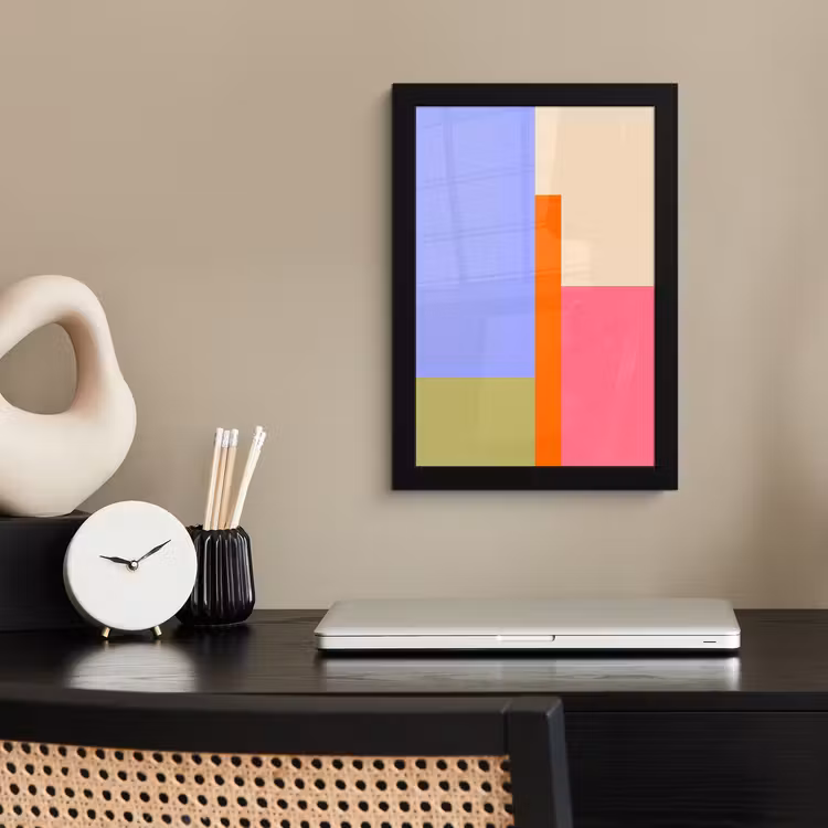 Bilder mit Rahmen - Zusammenfassung – Geometrie – Kunst – Modern – Farbenfroh — 2