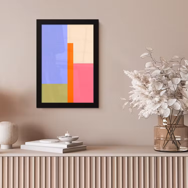 Bilder mit Rahmen - Zusammenfassung – Geometrie – Kunst – Modern – Farbenfroh — 4