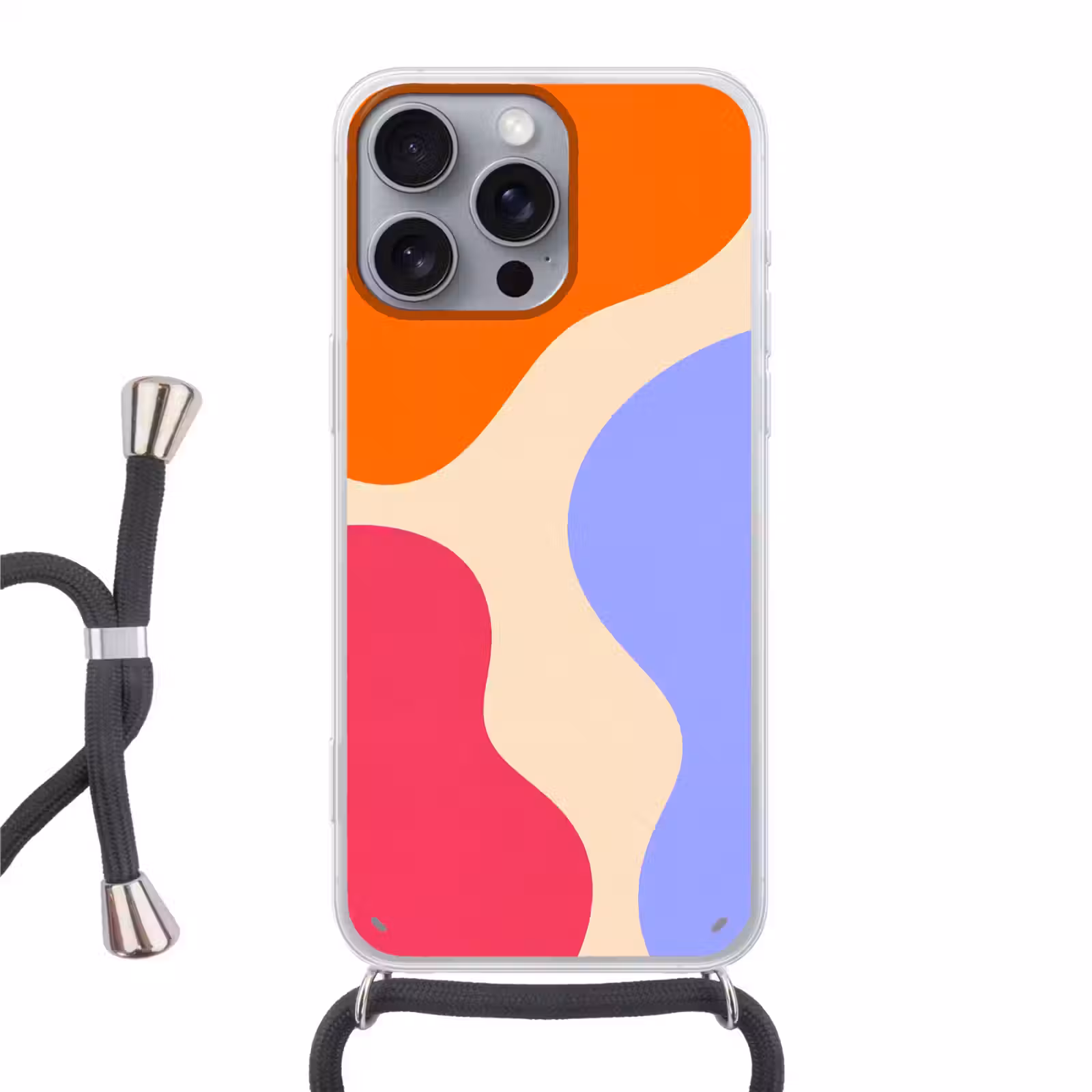 Handyhülle mit Band - Zusammenfassung – Organische Formen – Design – Modern – Farbenfroh — 1