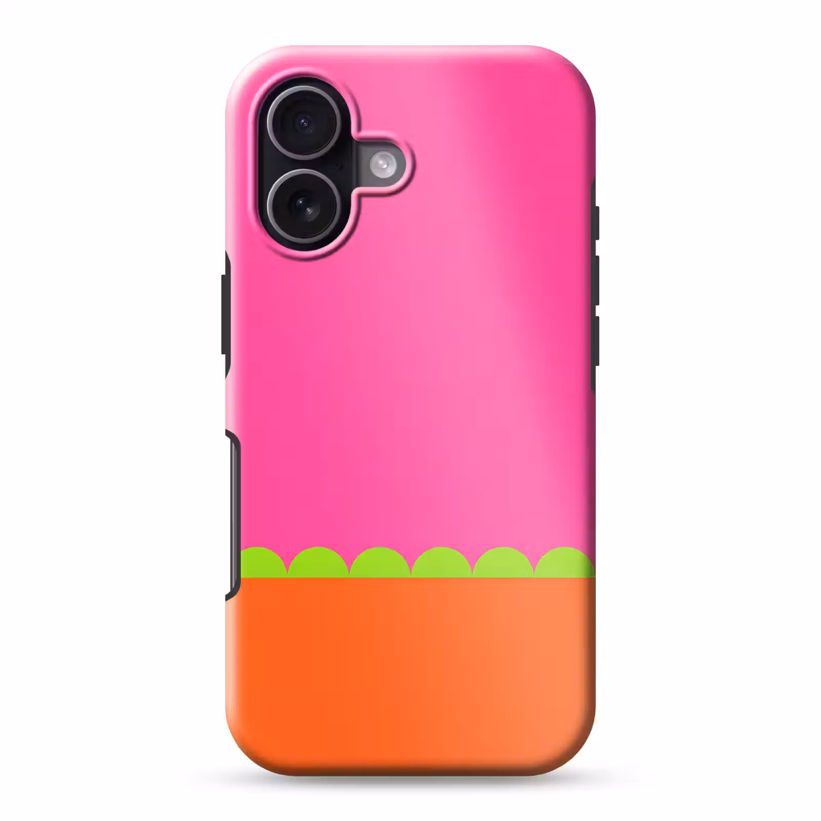 Handyhülle Toughcase - Zusammenfassung – Geometrisch – Farbblöcke – Rosa – Orange — 1