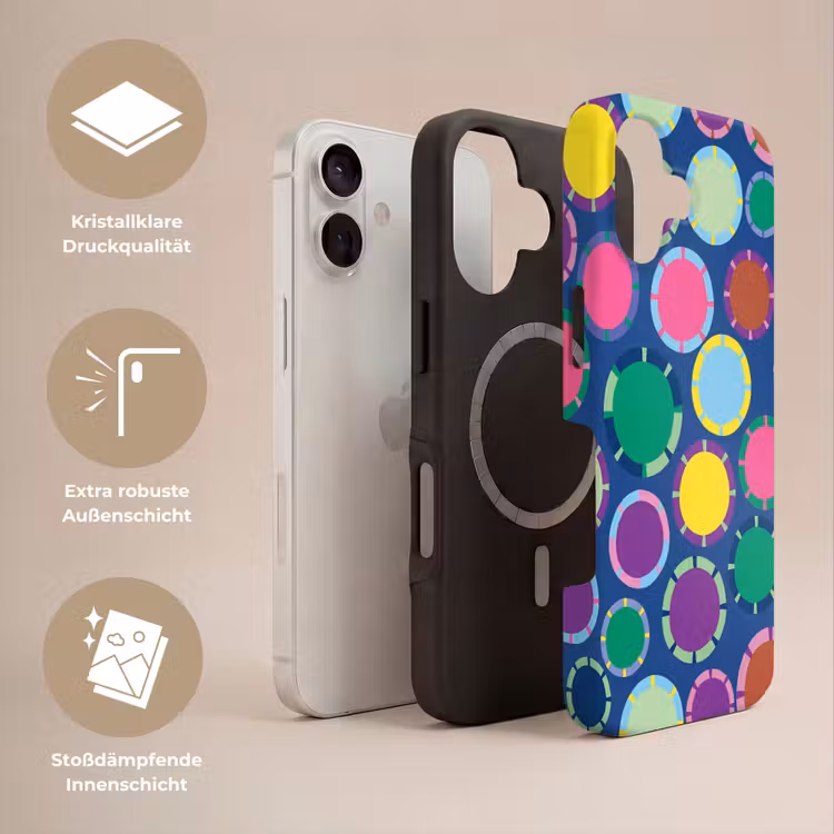 Handyhülle Toughcase - Muster – Kreise – Abstrakt – Bunt — 3