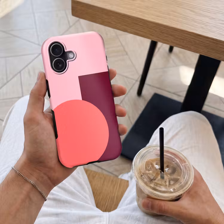 Handyhülle Toughcase - Zusammenfassung – Formen – Rosa – Modern – Design — 4