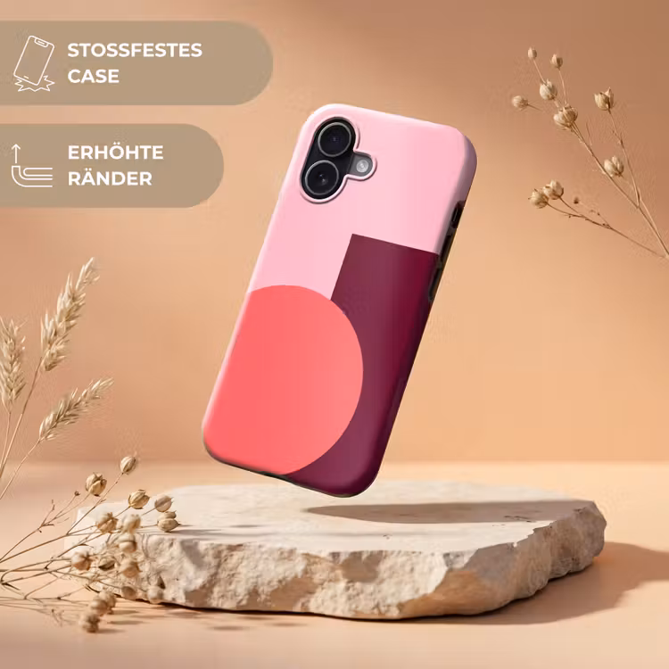 Handyhülle Toughcase - Zusammenfassung – Formen – Rosa – Modern – Design — 5
