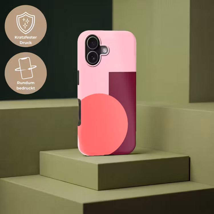 Handyhülle Toughcase - Zusammenfassung – Formen – Rosa – Modern – Design — 7