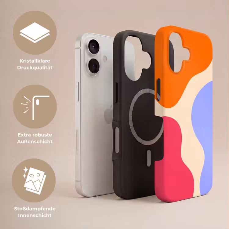Handyhülle Toughcase - Zusammenfassung – Organische Formen – Design – Modern – Farbenfroh — 3