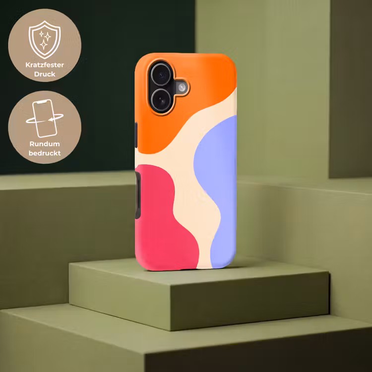 Handyhülle Toughcase - Zusammenfassung – Organische Formen – Design – Modern – Farbenfroh — 7