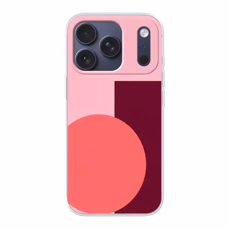Handyhülle - Zusammenfassung – Formen – Rosa – Modern – Design — 1
