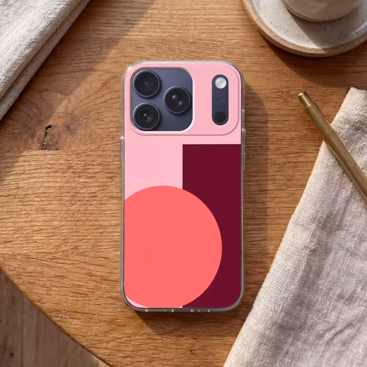 Handyhülle - Zusammenfassung – Formen – Rosa – Modern – Design — 2