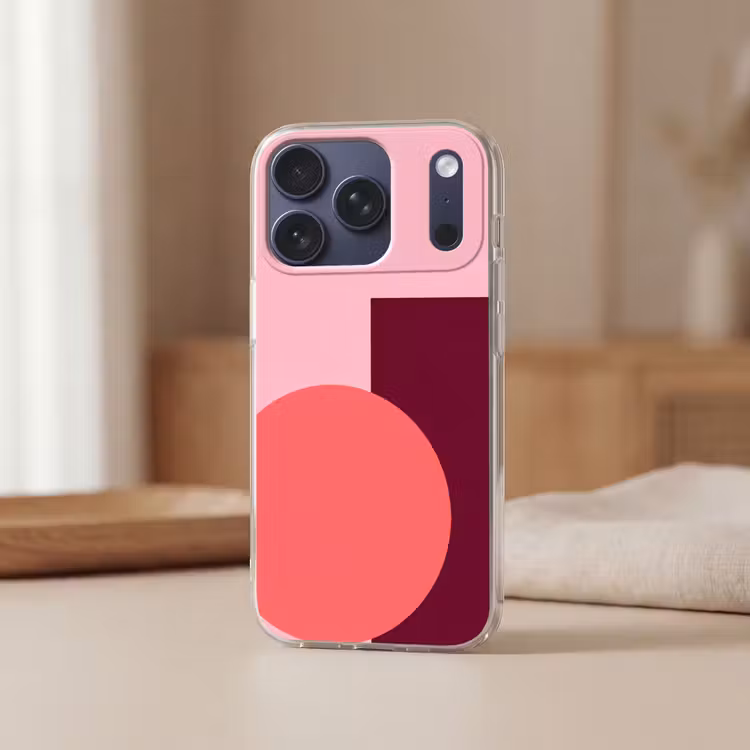 Handyhülle - Zusammenfassung – Formen – Rosa – Modern – Design — 3
