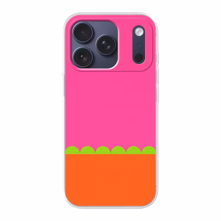 Handyhülle - Zusammenfassung – Geometrisch – Farbblöcke – Rosa – Orange — 1