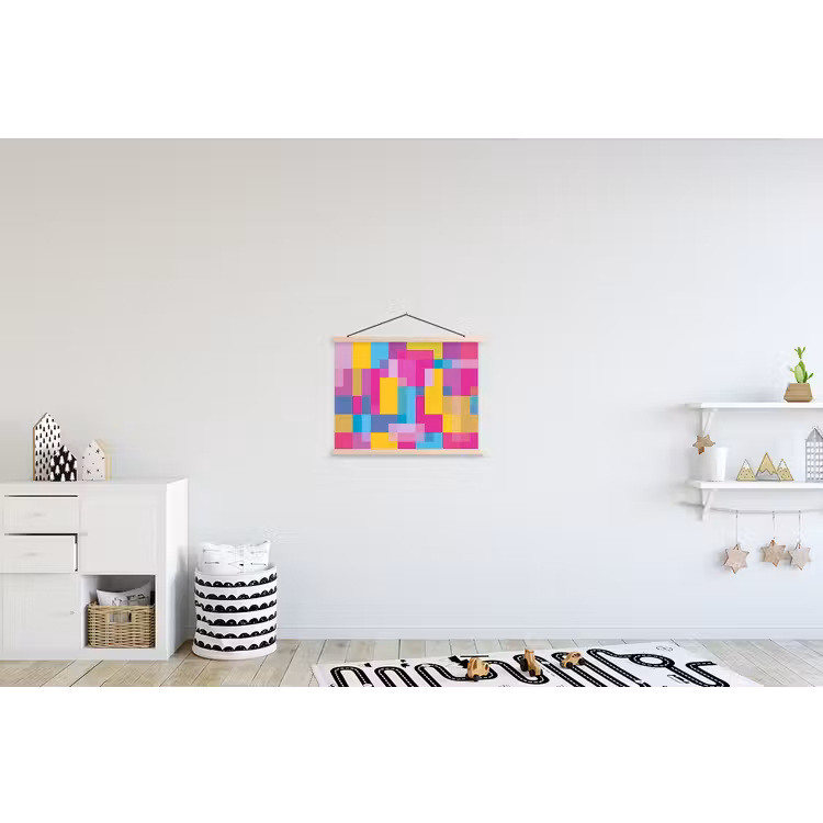 Stoffbild - Abstrakt – Geometrisch – Kunst – Farbenfroh – Modern — 2