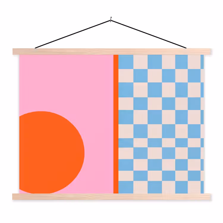Stoffbild - Zusammenfassung – Formen – Geometrisch – Modern – Farbenfroh — 1