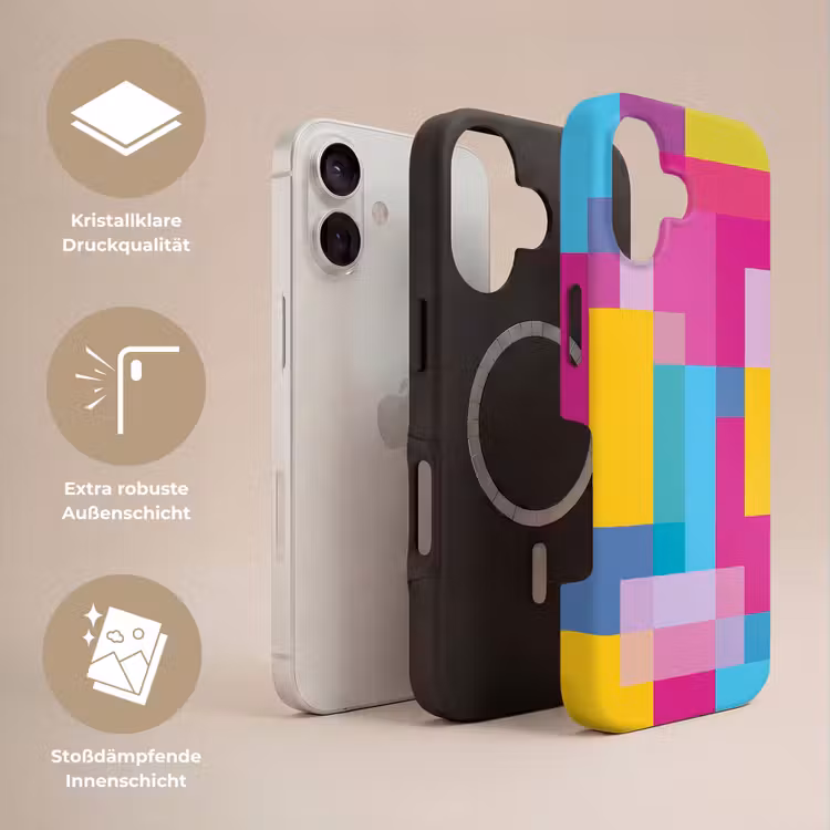 Handyhülle Toughcase - Abstrakt – Geometrisch – Kunst – Farbenfroh – Modern — 3