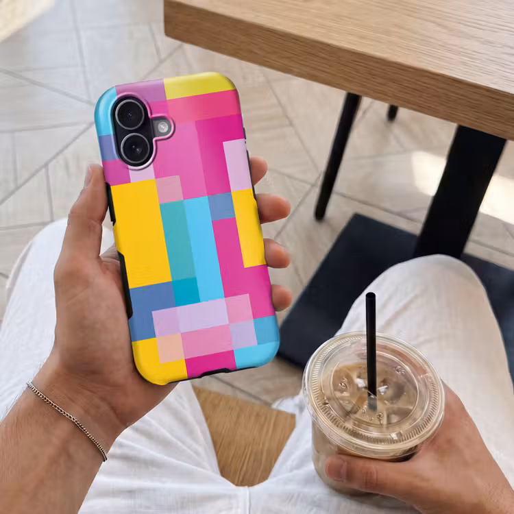 Handyhülle Toughcase - Abstrakt – Geometrisch – Kunst – Farbenfroh – Modern — 4