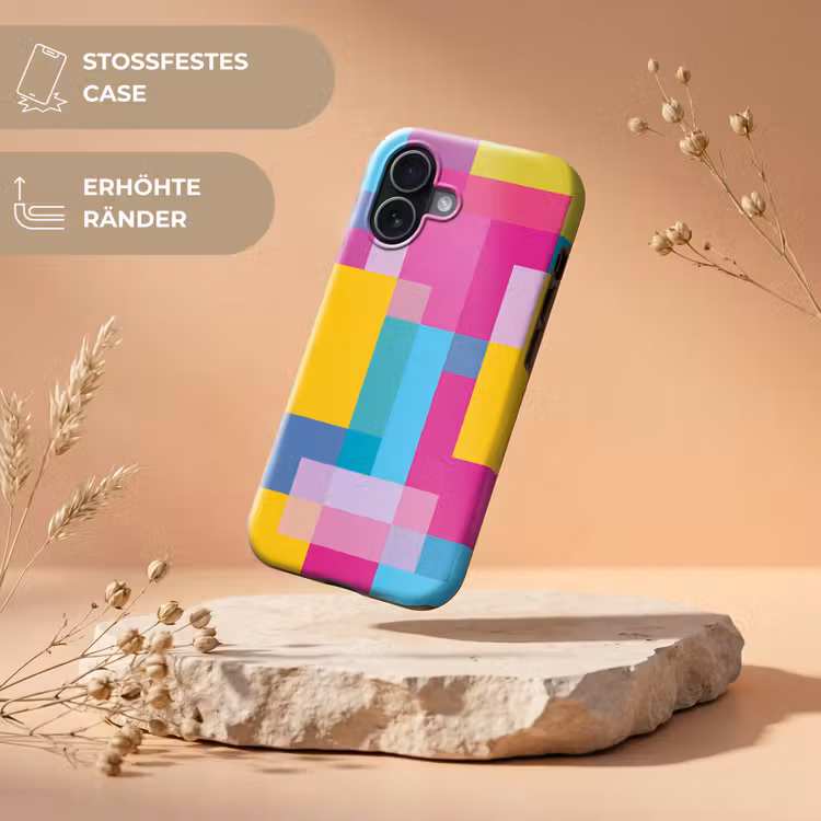Handyhülle Toughcase - Abstrakt – Geometrisch – Kunst – Farbenfroh – Modern — 5