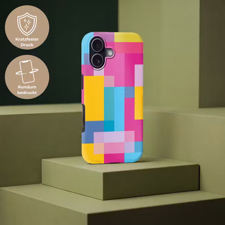 Handyhülle Toughcase - Abstrakt – Geometrisch – Kunst – Farbenfroh – Modern — 7