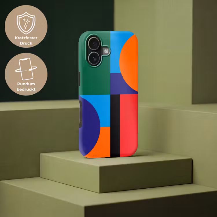 Handyhülle Toughcase - Geometrisch – Abstrakt – Formen – Farbenfroh – Modern — 7