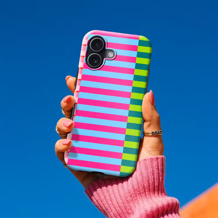 Handyhülle Toughcase - Muster – Streifen – Modern – Abstrakt – Bunt — 2