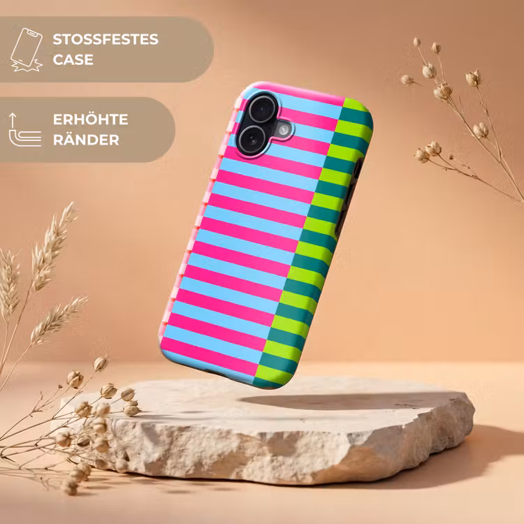 Handyhülle Toughcase - Muster – Streifen – Modern – Abstrakt – Bunt — 5