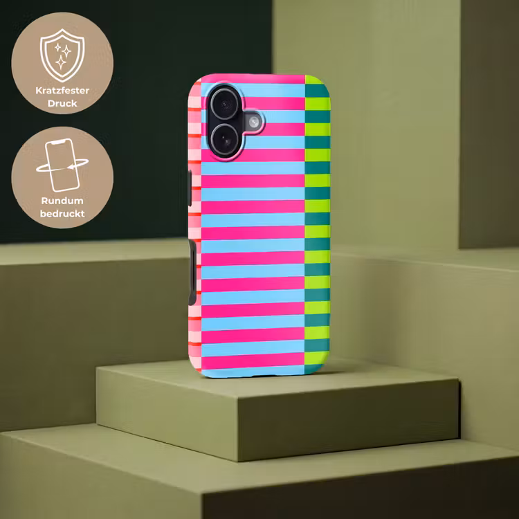 Handyhülle Toughcase - Muster – Streifen – Modern – Abstrakt – Bunt — 7
