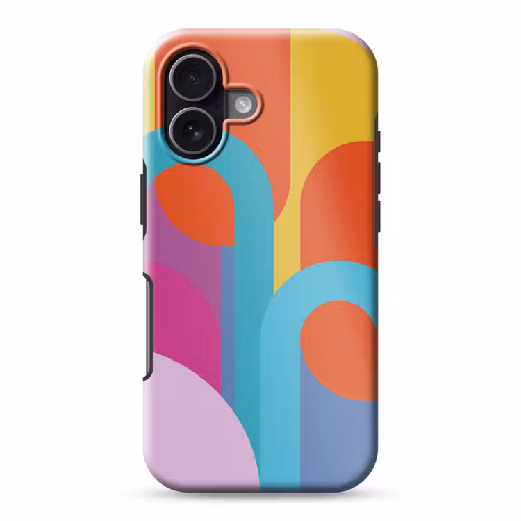 Handyhülle Toughcase - Zusammenfassung – Geometrie – Farbenfroh – Modern – Kunst — 1