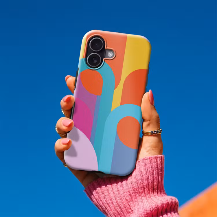 Handyhülle Toughcase - Zusammenfassung – Geometrie – Farbenfroh – Modern – Kunst — 2