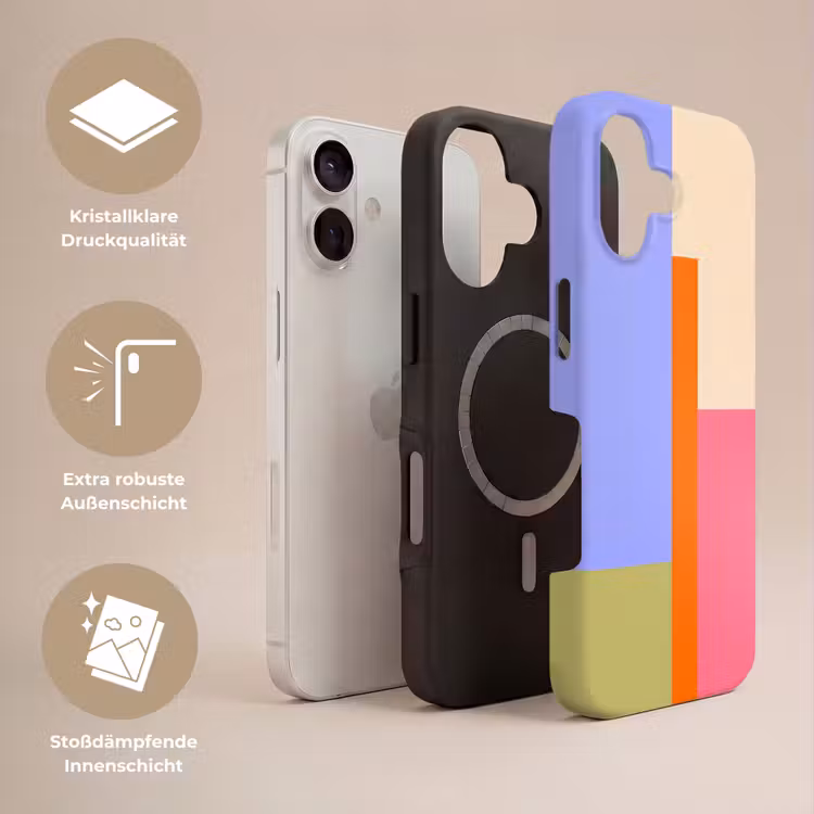 Handyhülle Toughcase - Zusammenfassung – Geometrie – Kunst – Modern – Farbenfroh — 3
