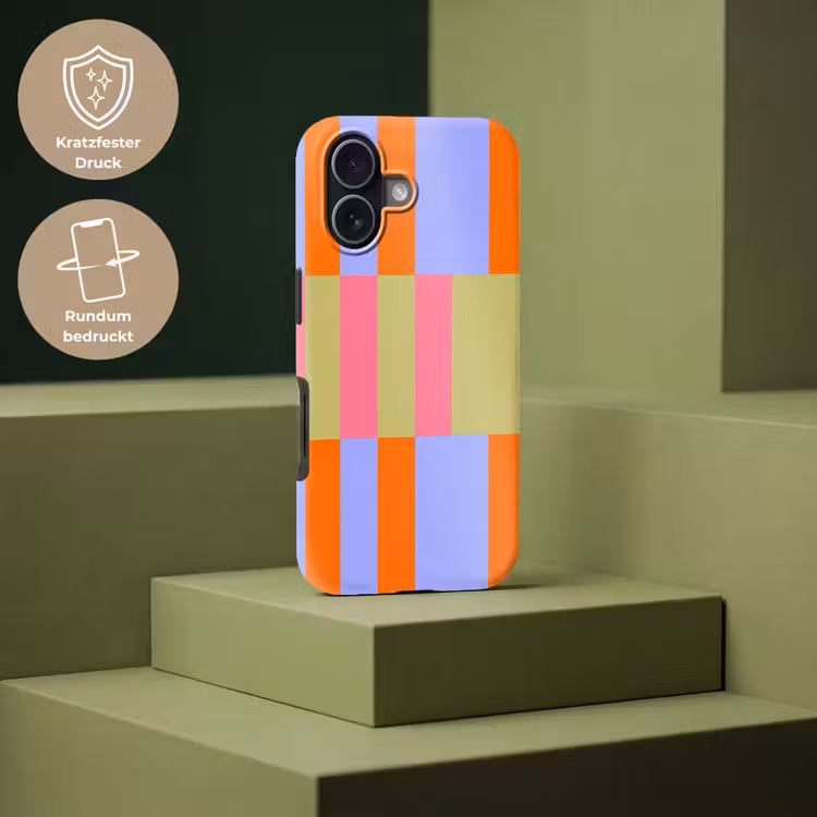 Handyhülle Toughcase - Zusammenfassung – Muster – Geometrisch – Farbenfroh – Modern — 7