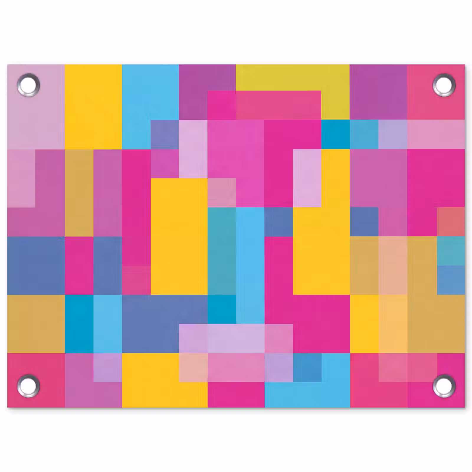 Gartenposter - Abstrakt – Geometrisch – Kunst – Farbenfroh – Modern — 1