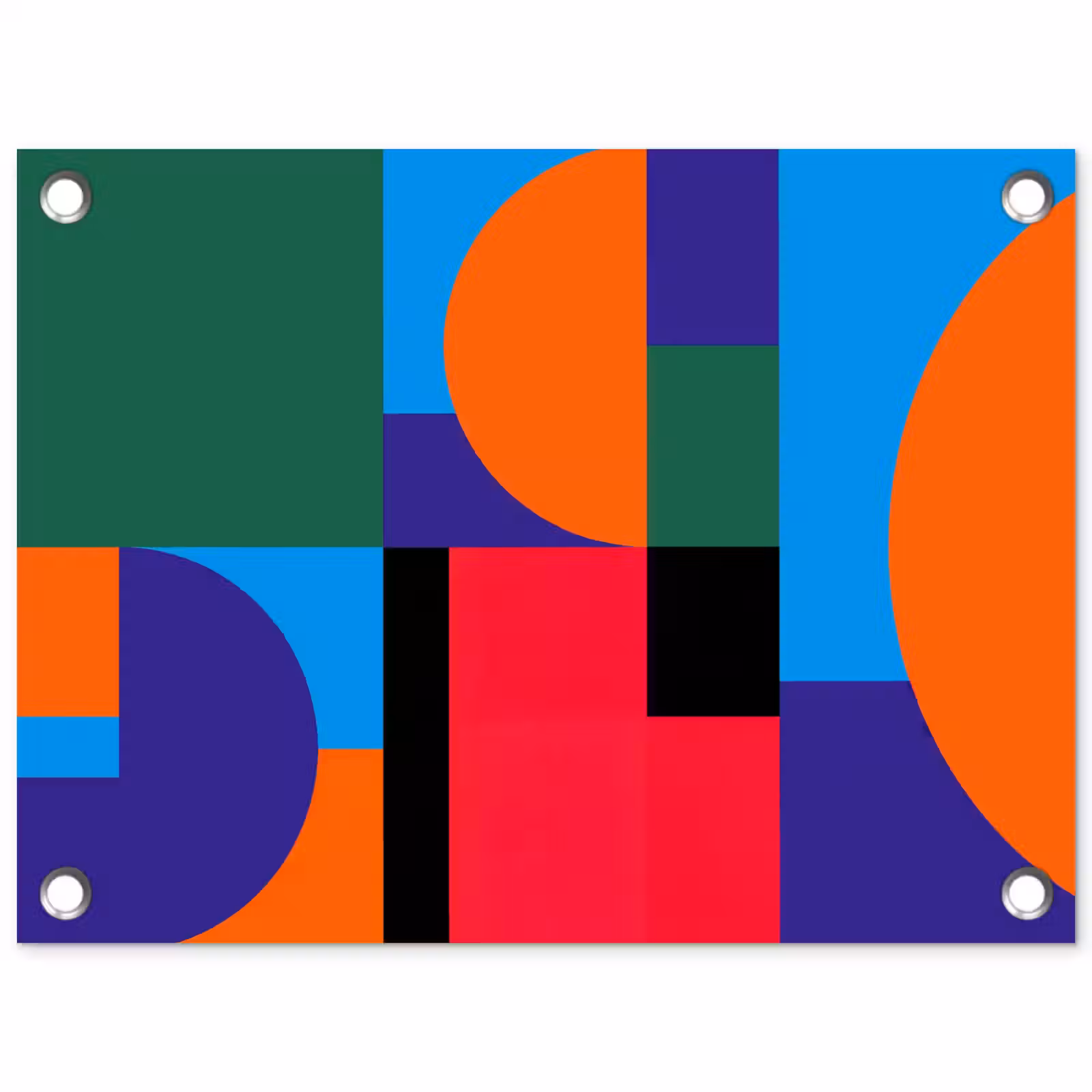 Gartenposter - Geometrisch – Abstrakt – Formen – Farbenfroh – Modern — 1