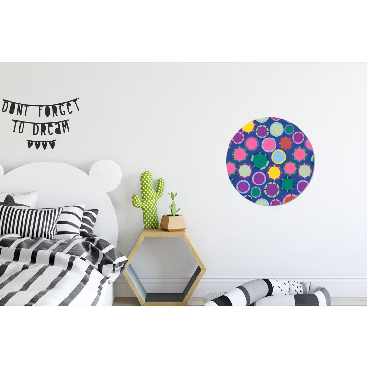 Alu-Dibond-Bild Rund - Muster – Kreise – Abstrakt – Bunt — 4