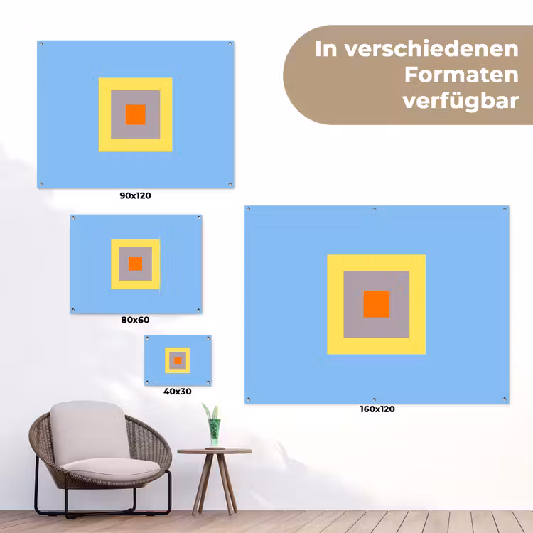 Gartenposter - Abstrakt – Geometrisch – Farbenfroh – Modern – Formen — 6