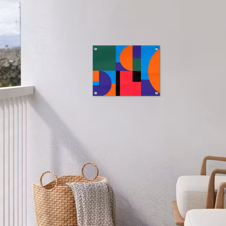 Gartenposter - Geometrisch – Abstrakt – Formen – Farbenfroh – Modern — 5