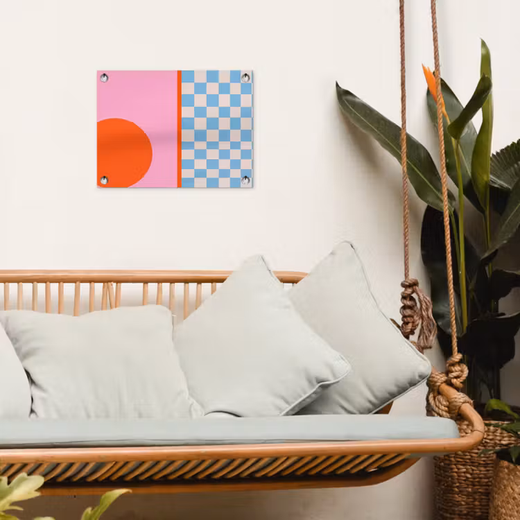 Gartenposter - Zusammenfassung – Formen – Geometrisch – Modern – Farbenfroh — 4