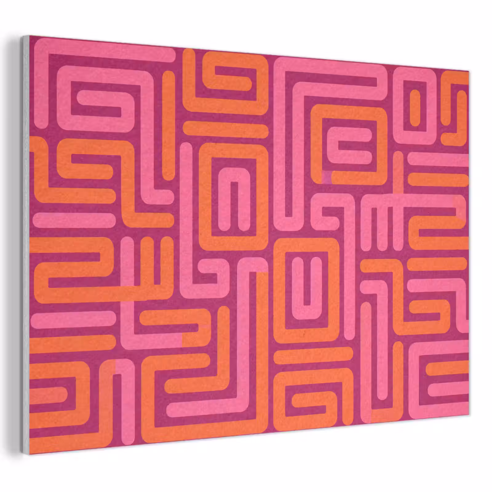 Akustikbild - Zusammenfassung – Muster – Linien – Rosa – Orange — 1