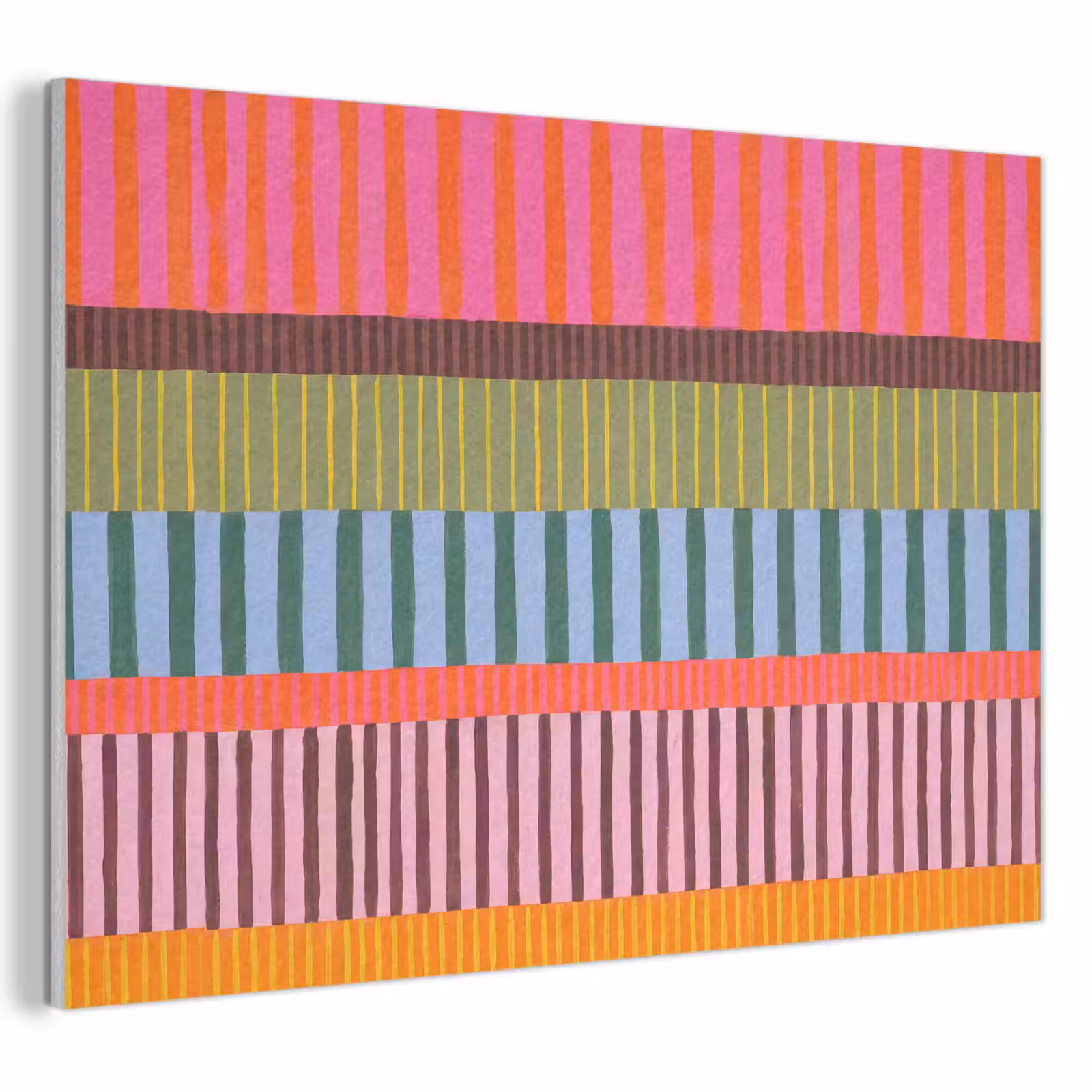 Akustikbild - Zusammenfassung – Streifen – Modern – Farbenfroh – Kunst — 1