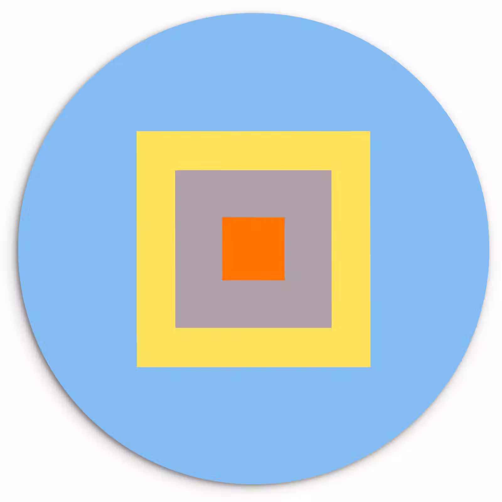 Glasbild Rund - Abstrakt – Geometrisch – Farbenfroh – Modern – Formen — 1