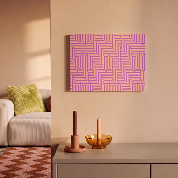 Akustikbild - Muster – Linien – Abstrakt – Modern – Lila — 2