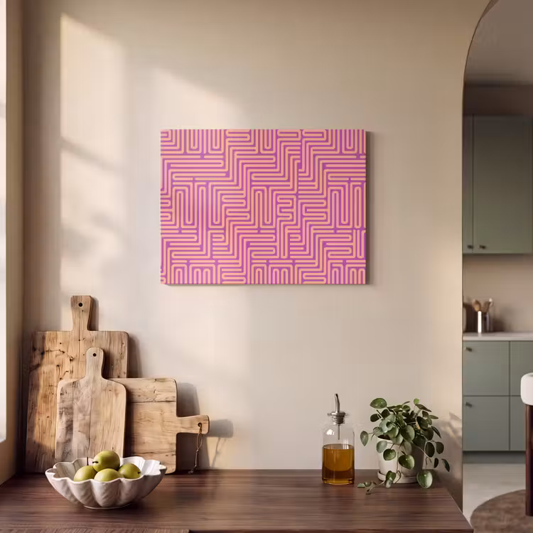 Akustikbild - Muster – Linien – Abstrakt – Modern – Lila — 4