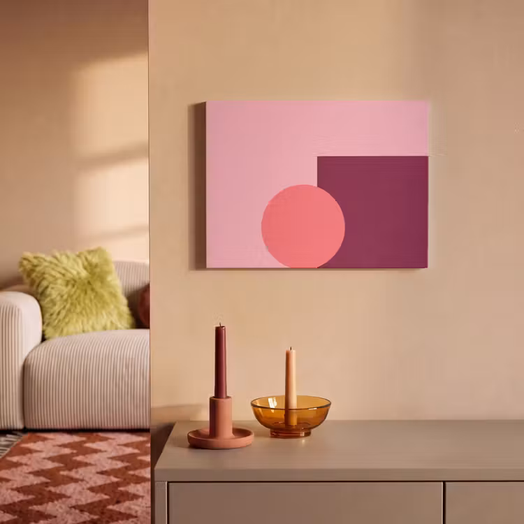Akustikbild - Zusammenfassung – Formen – Rosa – Modern – Design — 2