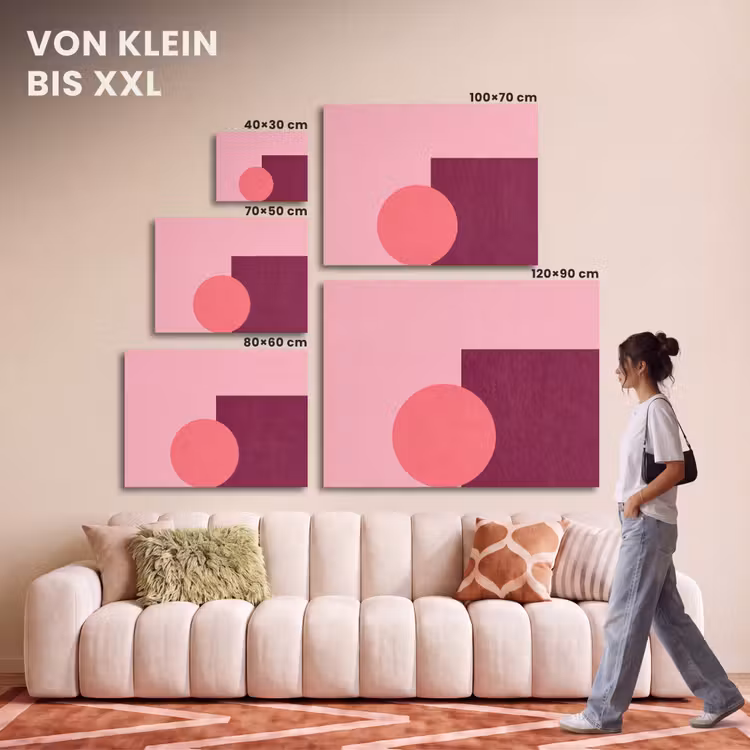 Akustikbild - Zusammenfassung – Formen – Rosa – Modern – Design — 7