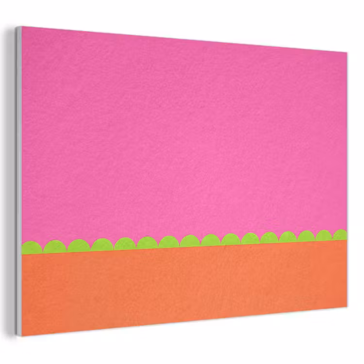 Akustikbild - Zusammenfassung – Geometrisch – Farbblöcke – Rosa – Orange — 1
