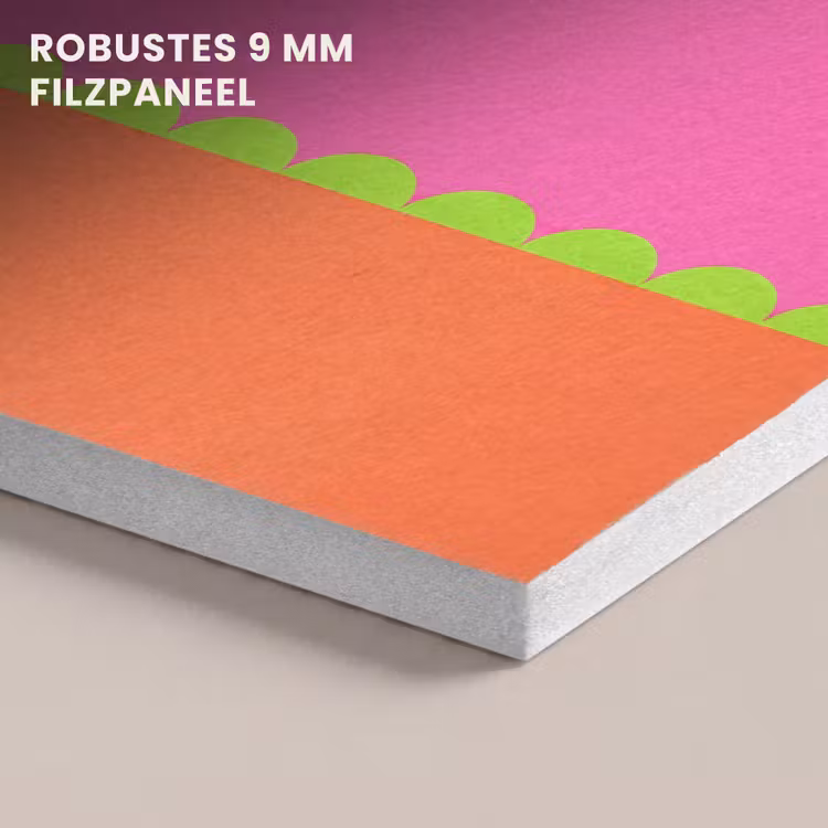 Akustikbild - Zusammenfassung – Geometrisch – Farbblöcke – Rosa – Orange — 5