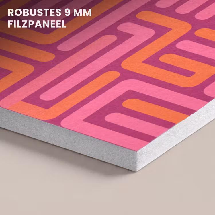 Akustikbild - Zusammenfassung – Muster – Linien – Rosa – Orange — 5