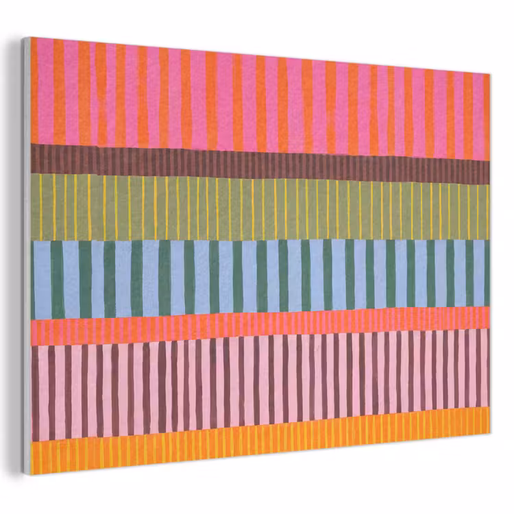 Akustikbild - Zusammenfassung – Streifen – Modern – Farbenfroh – Kunst — 1