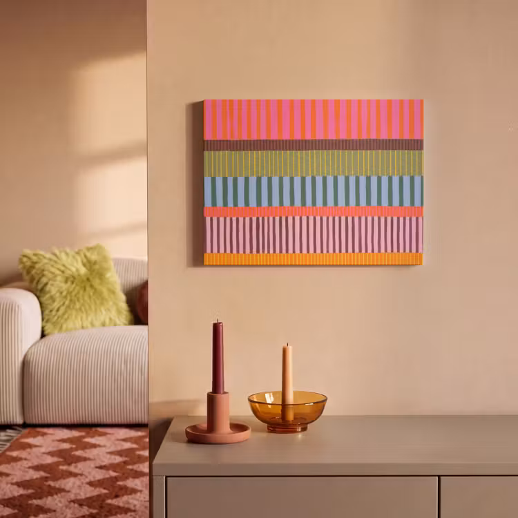 Akustikbild - Zusammenfassung – Streifen – Modern – Farbenfroh – Kunst — 2