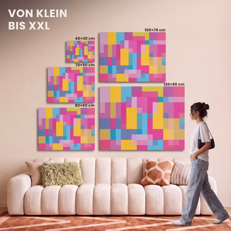 Akustikbild - Abstrakt – Geometrisch – Kunst – Farbenfroh – Modern — 7