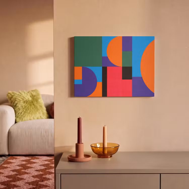 Akustikbild - Geometrisch – Abstrakt – Formen – Farbenfroh – Modern — 2