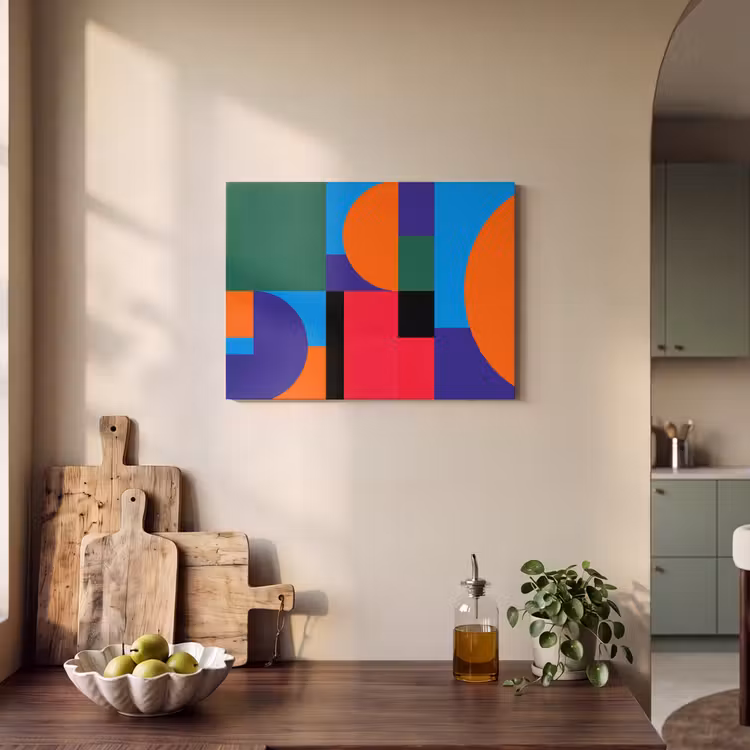 Akustikbild - Geometrisch – Abstrakt – Formen – Farbenfroh – Modern — 4