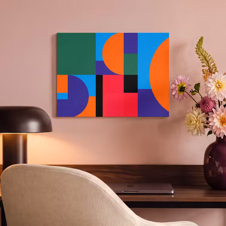 Akustikbild - Geometrisch – Abstrakt – Formen – Farbenfroh – Modern — 6